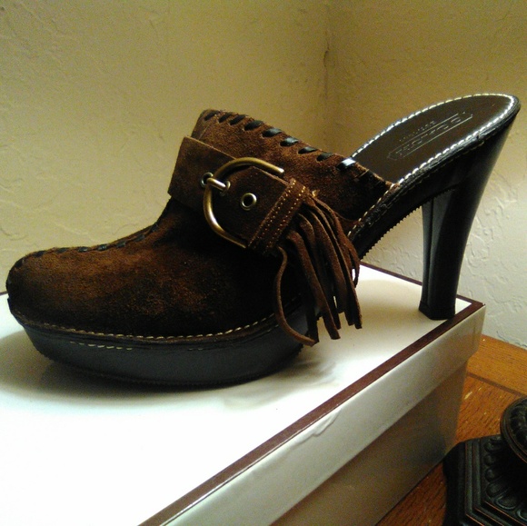 Coach Tassel Clog Women's Shoes - Picture 1 of 3
